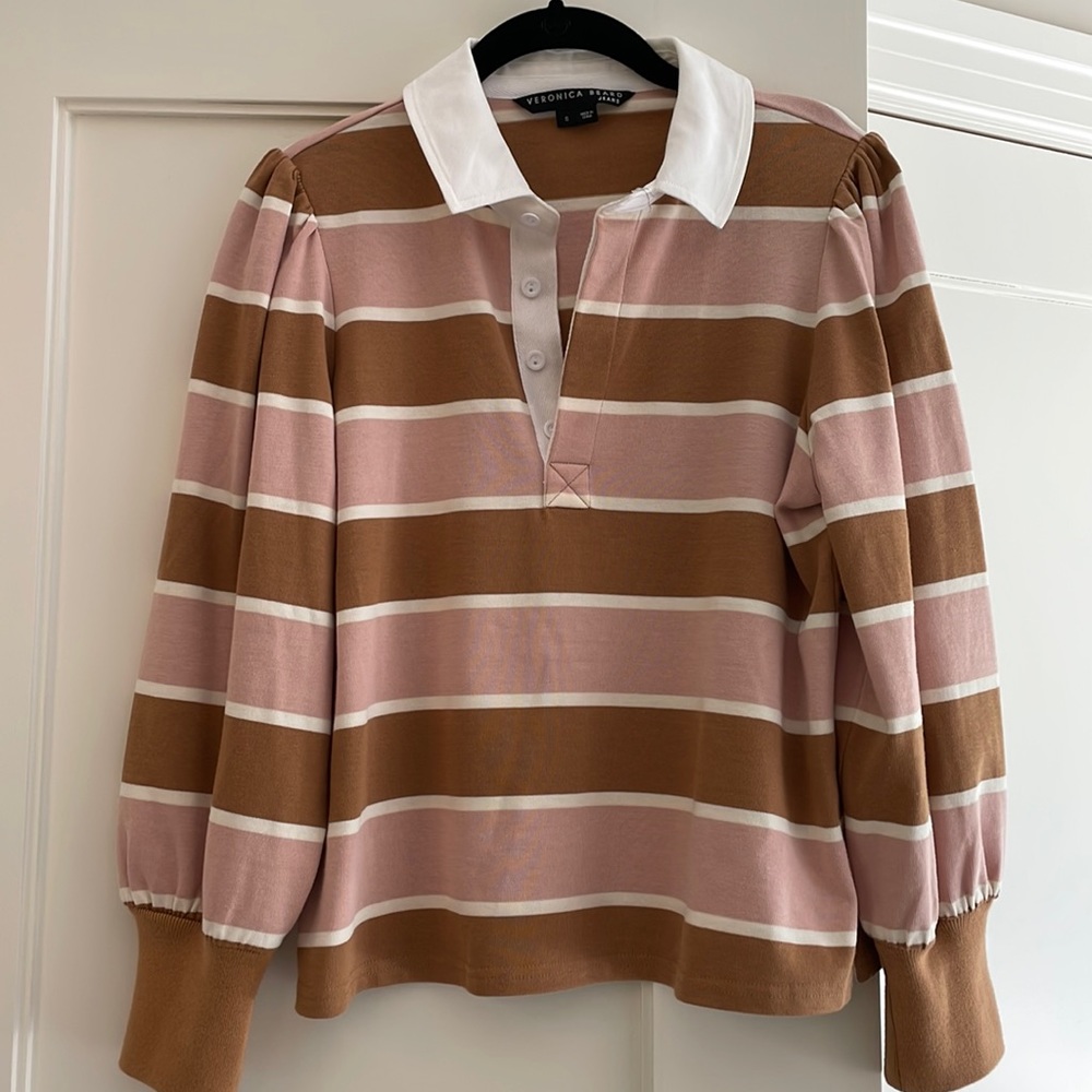 Veronica Beard updated rugby shirt.